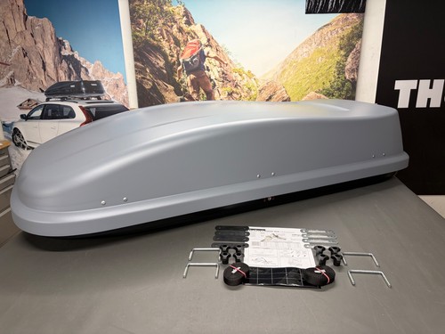 Halfords 420 grey roof box - ,