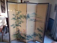 VINTAGE ORIENTAL SCREEN  Handmade