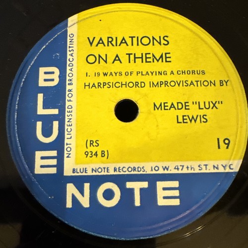 Meade lux lewis - lewis, variations