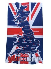 Great Britain Map Union Jack