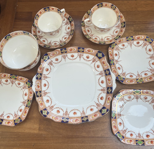 Vintage imari pattern china - pattern,