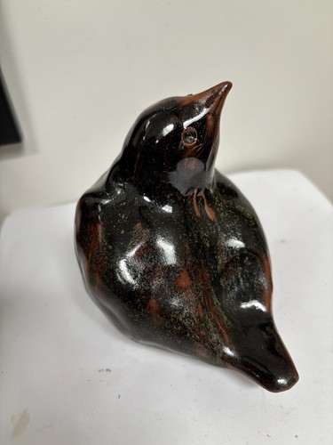 Studio pottery bird figurine - studio,