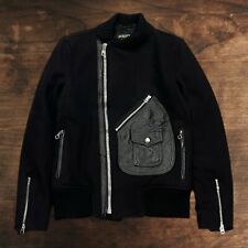 Vintage Schott Leather Horsehide Hybrid Wool USA Made Bomber Jacket Mens Small