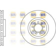 2x Brake Discs Vented For