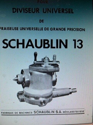 Schaublin precision universal - schaublin,