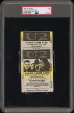 1987 U2 “The Joshua Tree” Tour Full Concert Ticket PSA Cardiff Wales July 25