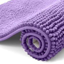 Extra Large Chenille Bath Mat Soft Bathroom Rugs Water Absorbent Pedestal Mats