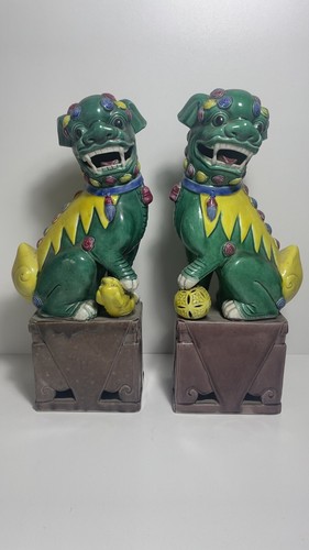 Antique pair famille verte - pair,
