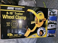 Maypole Security Universal Wheel Clamp - 8"     10" wheels - Caravan Car Trailer