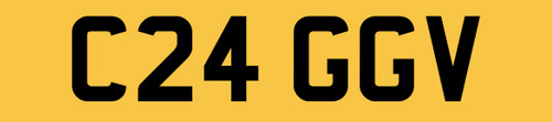 Craig private number plate - v,