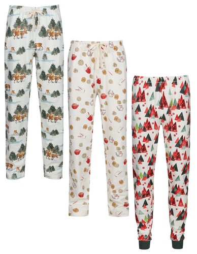 Ladies pyjama bottoms - bottoms, festive