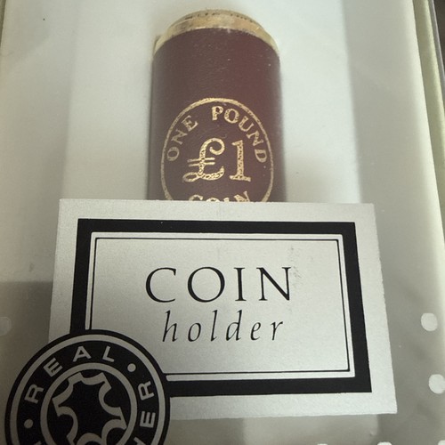 Leather one pound coin - one, £1