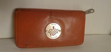 MULBERRY Daria Zipper Wallet, Light Brown Genue Leather,Beautiful Women Wallet ,