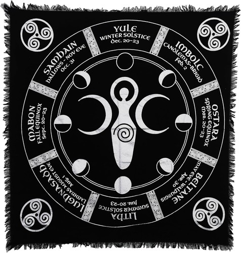 Triple moon altar cloth - moon,