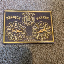 Early 1900 bezique marker - early,