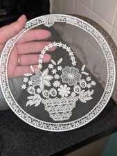 Vintage Lace Wall Hanging –