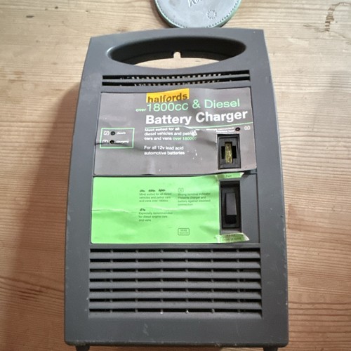Halford car battery charger - battery,
