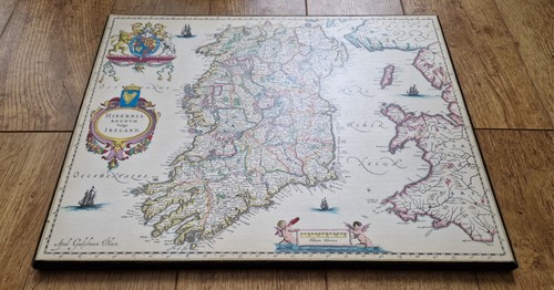 Vintage 1662 map ireland - vintage,