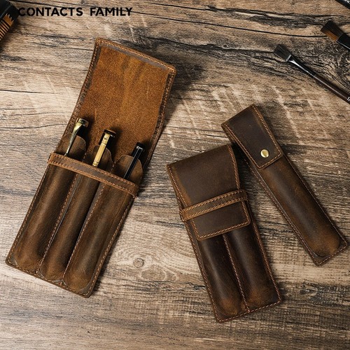 Vintage genuine leather hard - leather,