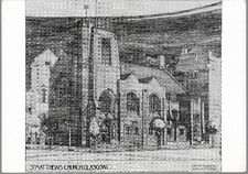 Glasgow - St. Matthews Church by Charles Rennie Mackintosh - postcard c.1980s