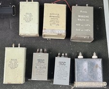 Selection Vintage Valve Amplifier Paper in Oil Capacitors.
