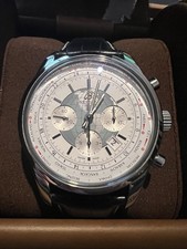 2015 Breitling Transocean Unitime AB0510 Full Set New Alligator Strap & Buckle
