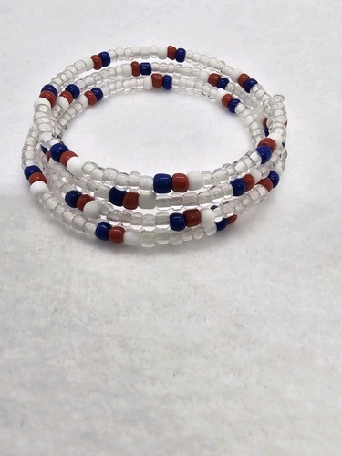 Red white blue - red, glass