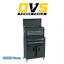 Draper Combined Roller Cabinet and Tool Chest 6 Drawer 24″ Black 19572