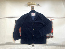 Levi's LVC Sunset Chore Coat L Blue Cord New BNWOT Engineer Jacket Blazer 1920s