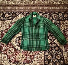 Green Plaid Vintage Wool Jacket Men - Johnny Depp, RRL, MISTER FREEDOM style 40s