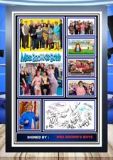 281) mrs browns boys cast signed photograph framed unframed tv memorabilia ++,