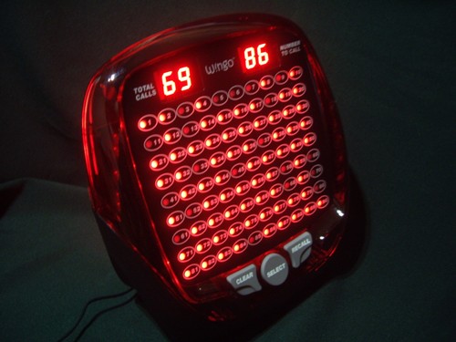 Electronic bingo machine wingo - bingo,