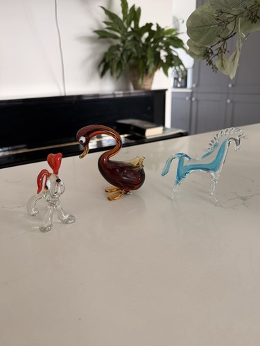 Vintage murano glass horse - vintage,