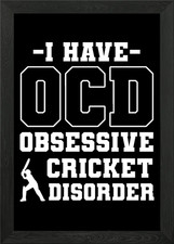 Cricket I Have OCD Framed Wall