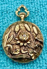 LADIES 14K POCKET WATCH WITH