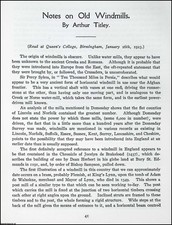 OLD WINDMILLS. THIS IS AN