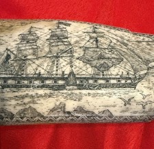 Vintage Scrimshaw replica in