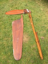 Vintage Wooden Rudder, Tiller & Centre Plate for a Scorpion Dinghy