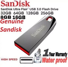 SanDisk USB Memory Stick Cruzer Force 16GB 32GB 64GB 128 2.0 Flash Drive BackUp.