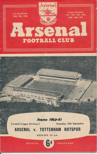 Arsenal tottenham 1960 1961 - arsenal, 1960/1961