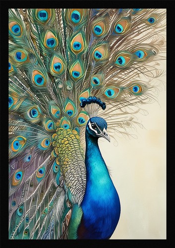 Peacock art timeless - peacock,