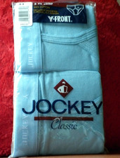 Vintage Jockey Classic Briefs 100% Cotton Y-Front 2 Pack Blue 44 2XL 90s NOS 112