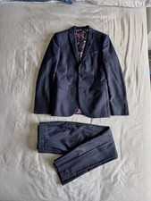 Next Men's Navy Blue Slim Fit