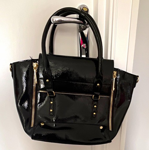 Faith black patent - black, faux