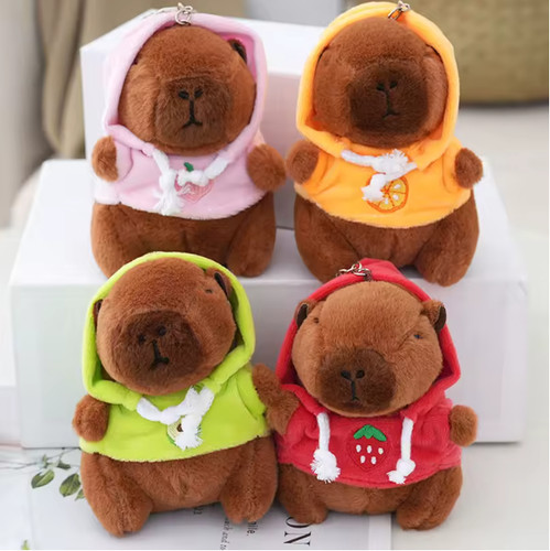 Cute capybara keychain key - capybara,