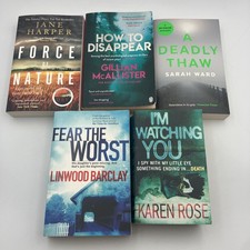 Crime thriller Books Bundle X 5 paperbacks Various Authors Suspense GAR