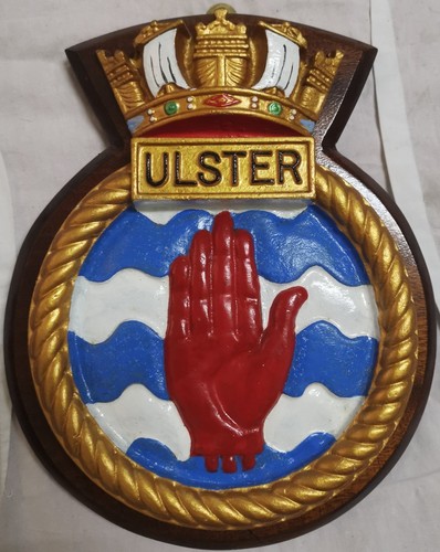 Hms ulster ship - ulster, crest