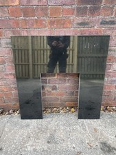 Black Granite Fire Back Panel