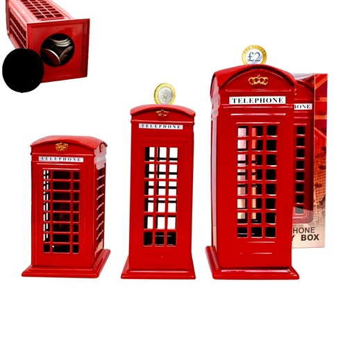 Telephone booth money box - , coin