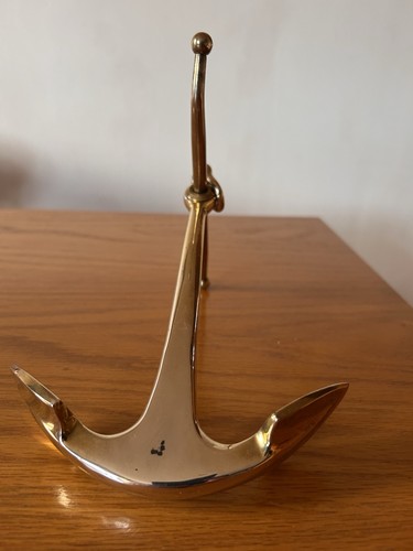 Brass anchor vintage - brass,